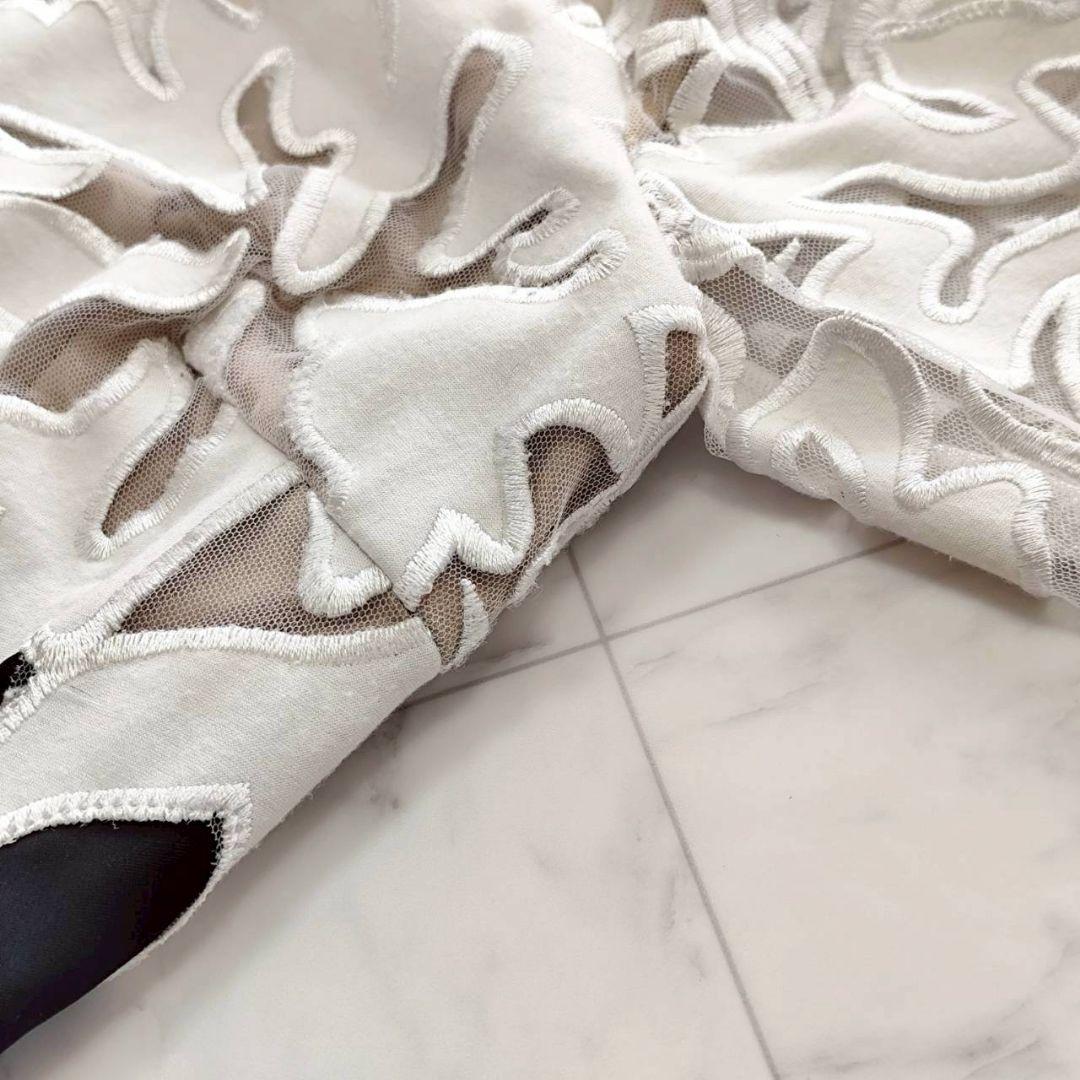 Tadashi Shoji フラワー 刺繍 マキシ丈 ロング ドレス ワンピース