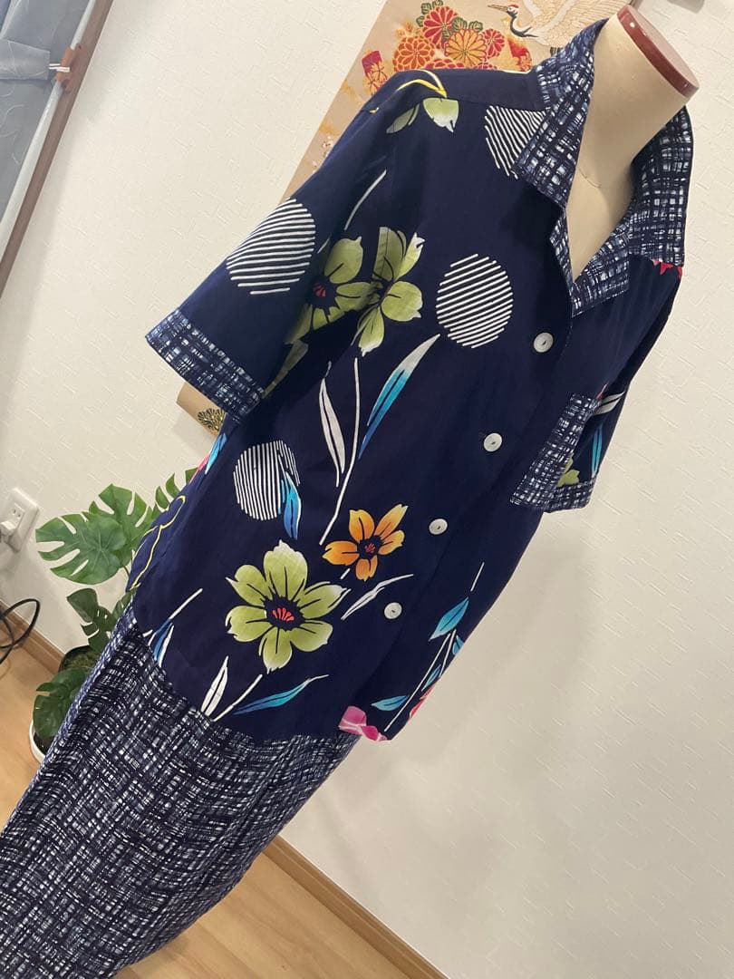 あんずちゃん♥︎専用❣️ 浴衣反物から甘辛セットアップ❣️