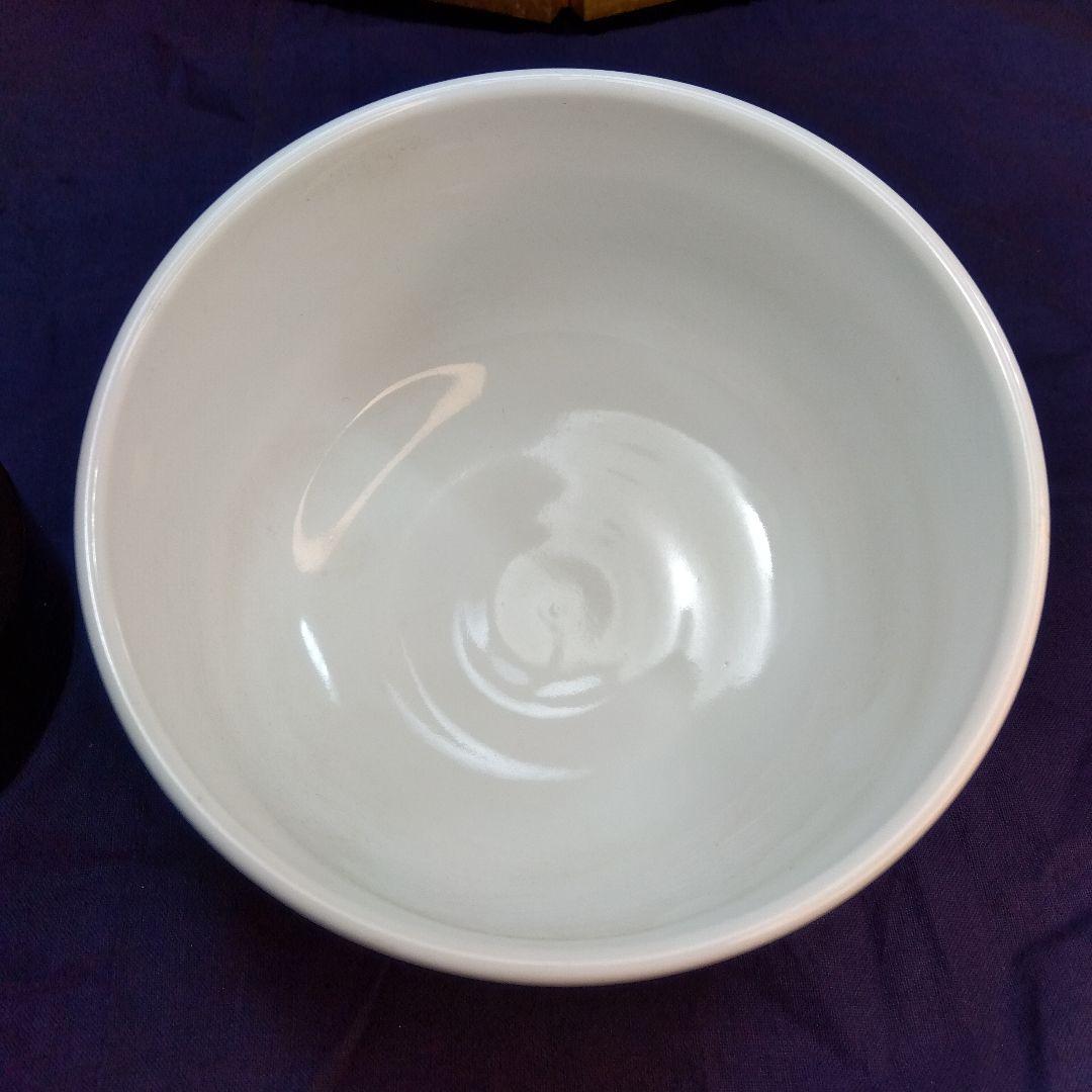 白磁登古　茶器　茶碗