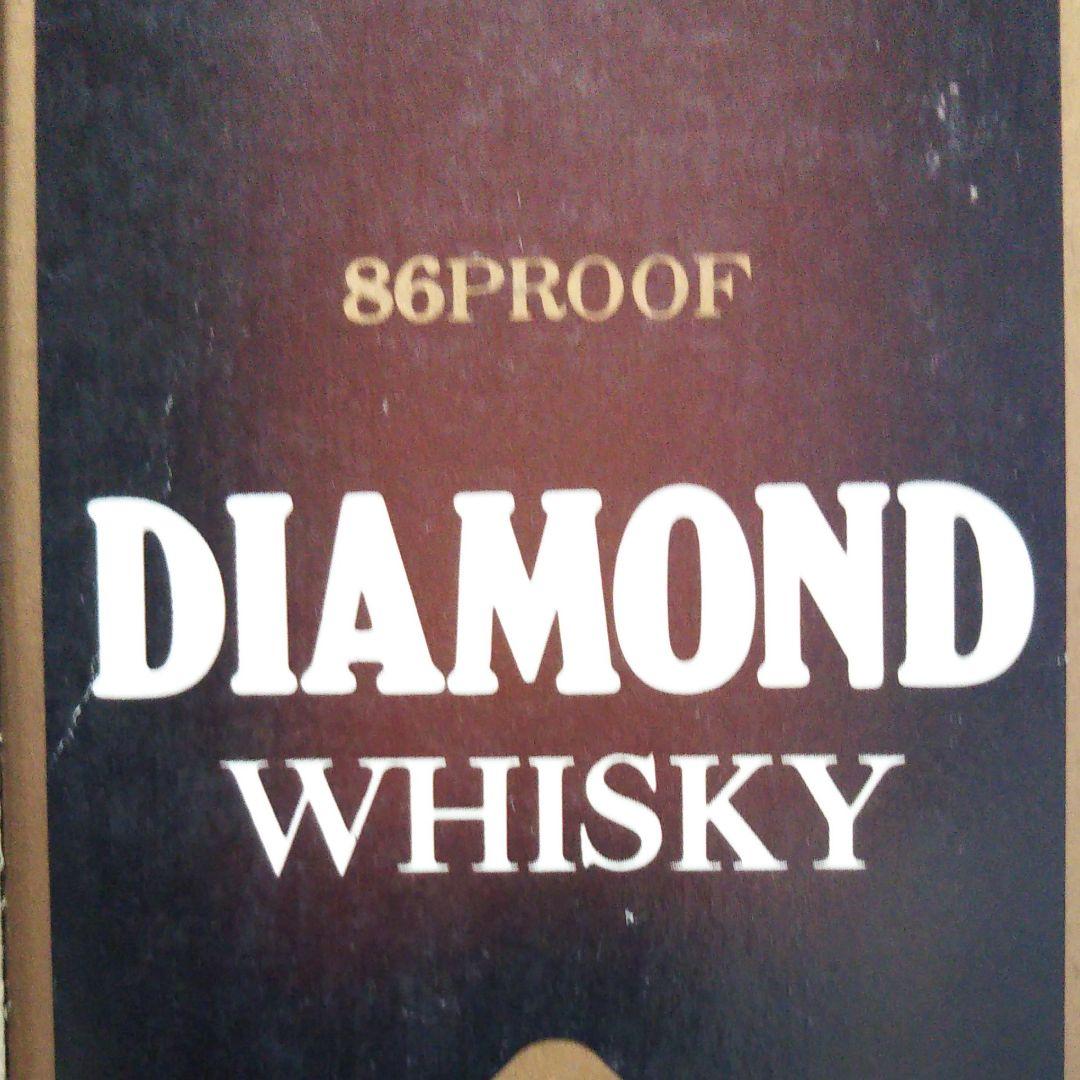 超レトロレア 幻のウイスキー特級角瓶DIAMOND（86PROOF）協和醗酵箱付