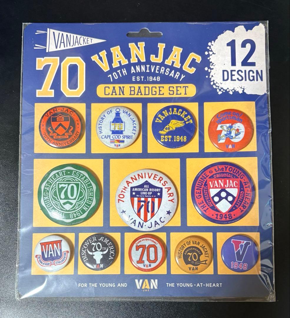VAN JACKET ヴァンヂャケット 70TH 缶バッジ