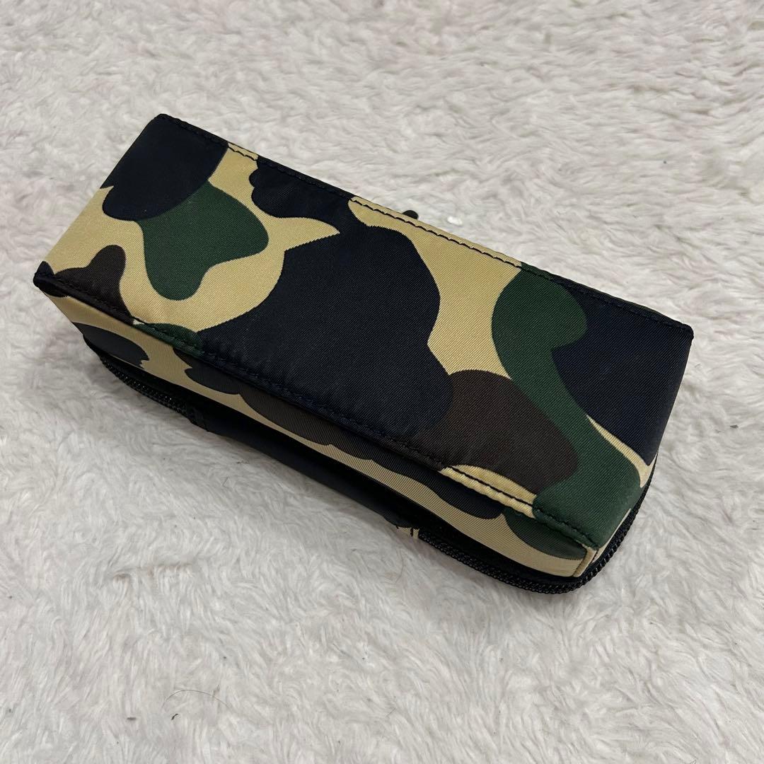 【超激レア 美品】ポーター×アベイシングエイプ メガネケース ポーチ ロゴパッチ