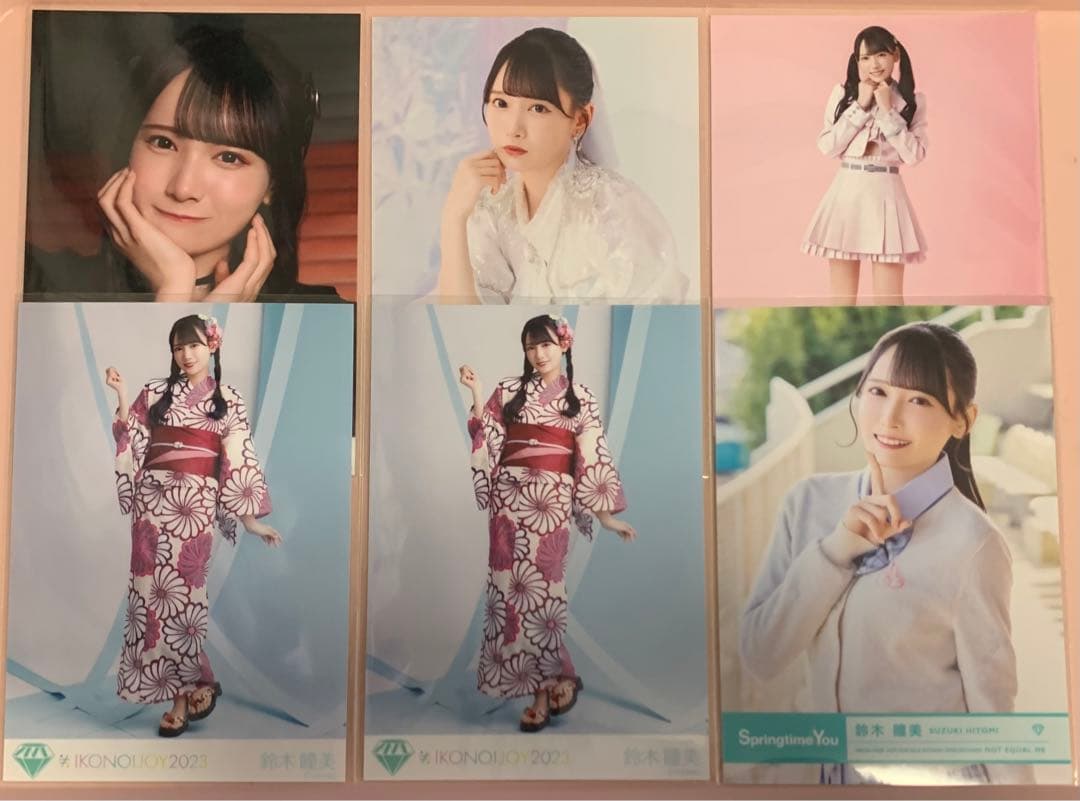 鈴木瞳美 生写真 直筆 アクスタ 缶バッジ ペンライトフィルム うちわミニフォト