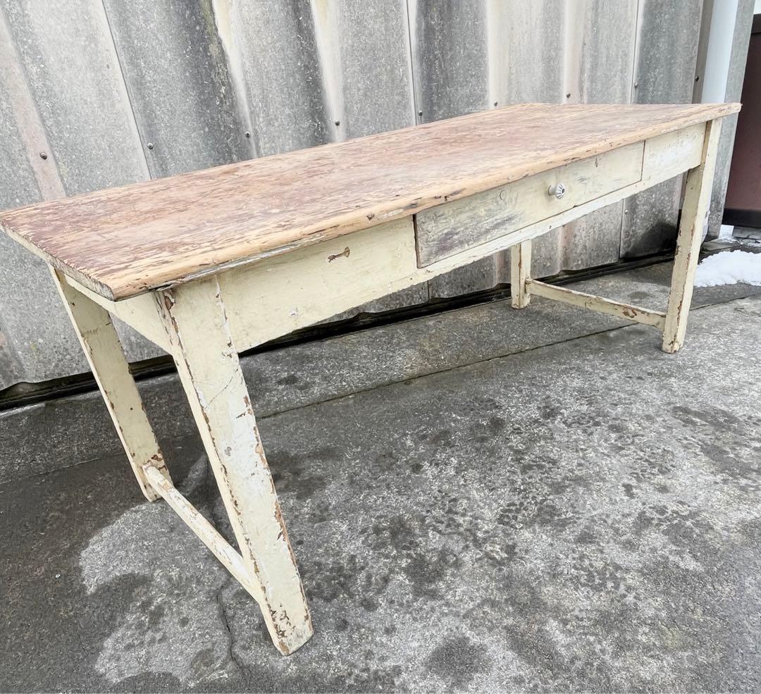 アンティーク/フランス/古材/ダイニングテーブル/センターテーブル/机/店舗什器