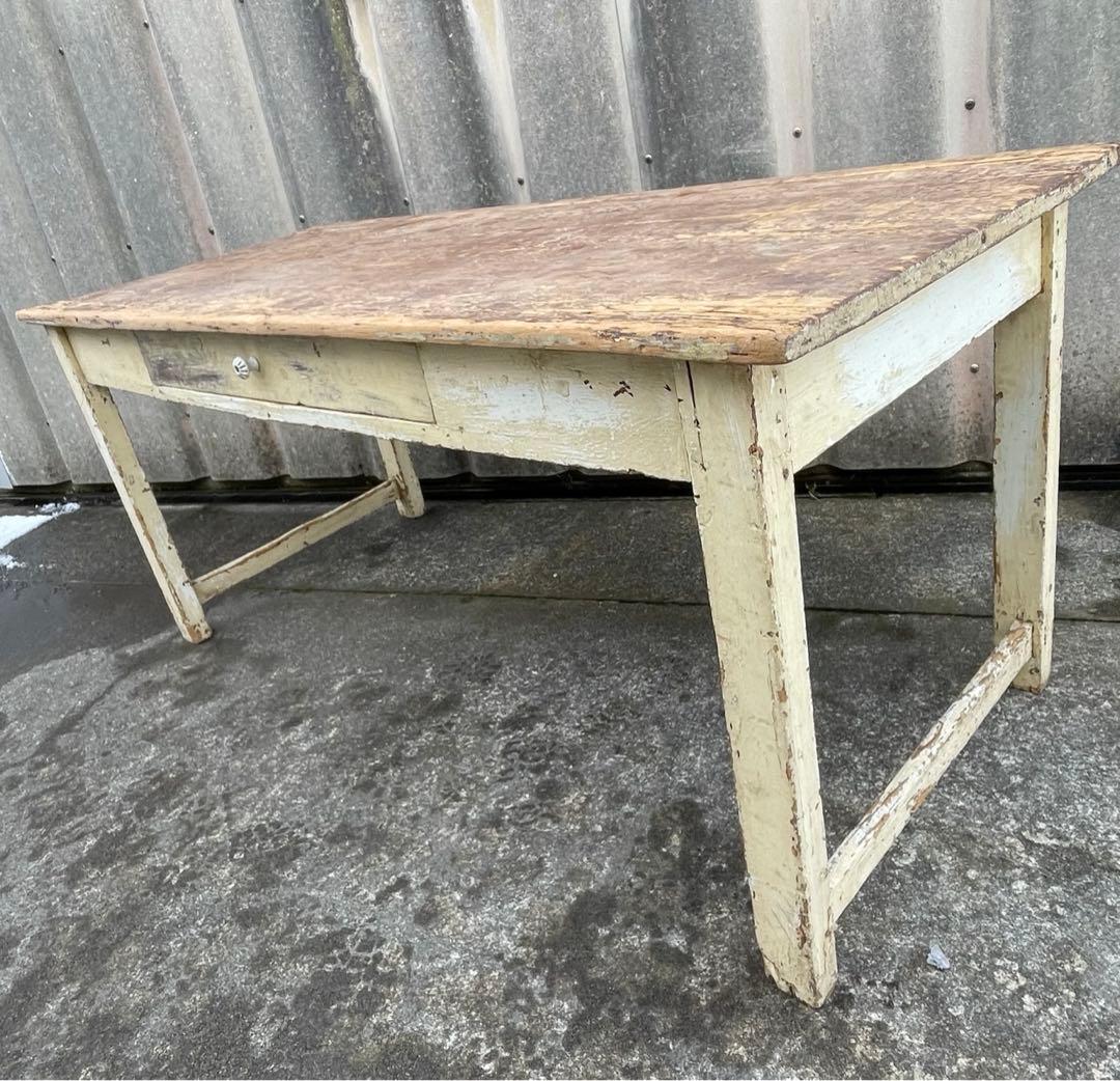 アンティーク/フランス/古材/ダイニングテーブル/センターテーブル/机/店舗什器