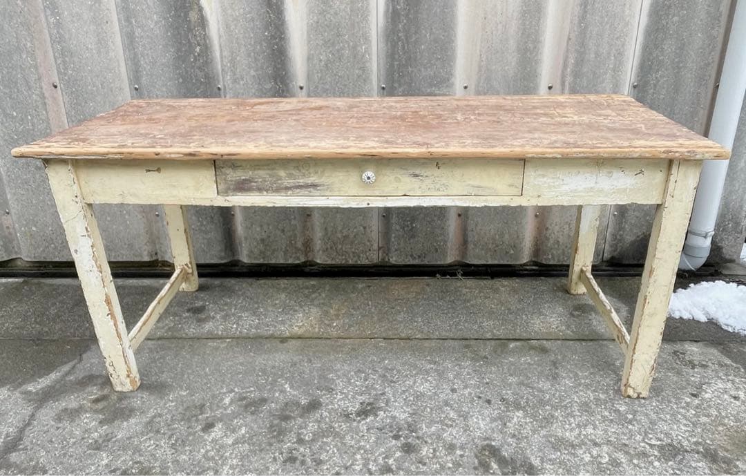 アンティーク/フランス/古材/ダイニングテーブル/センターテーブル/机/店舗什器