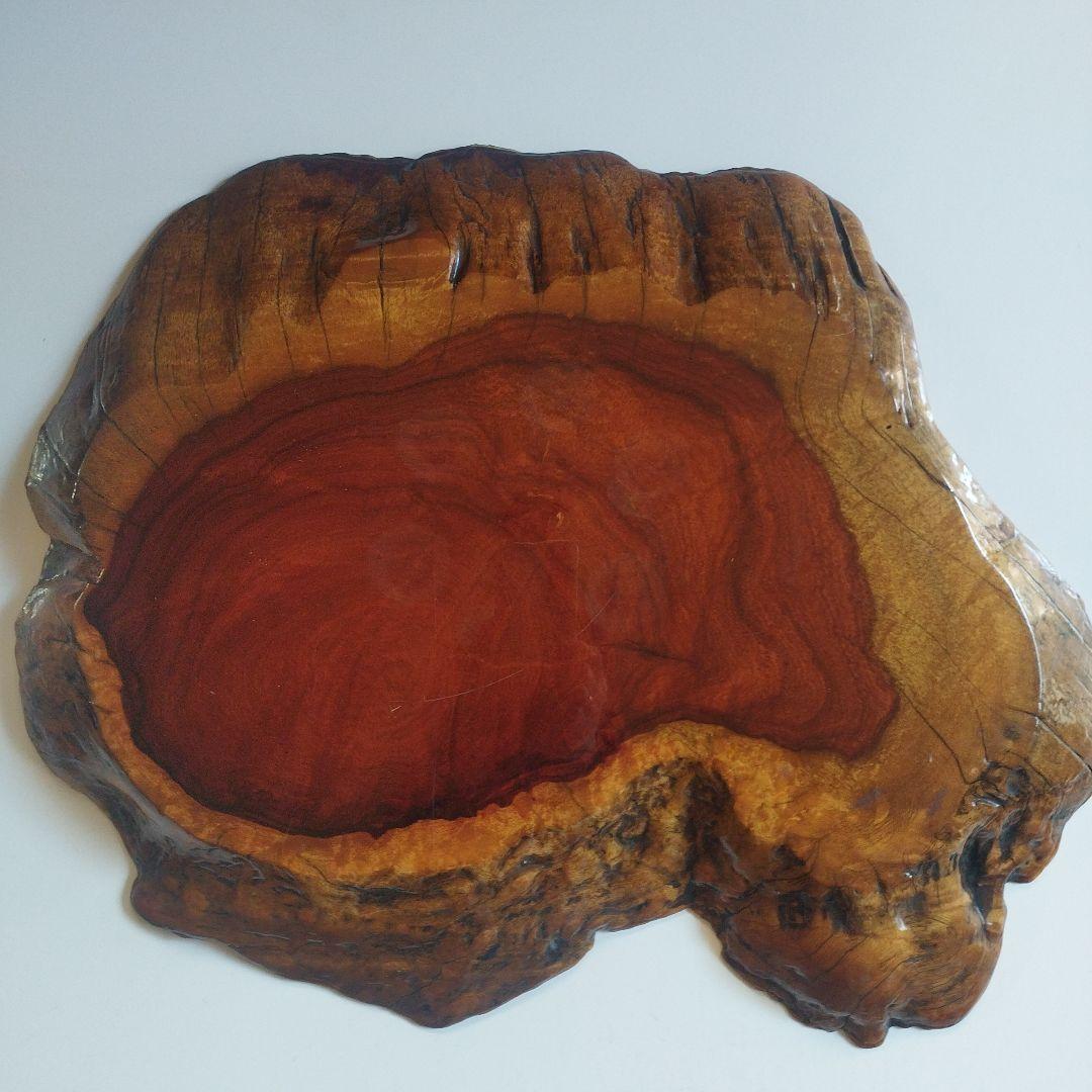 赤褐色 　花梨　カリン　一枚板　花台 華台 置き台 飾り板 敷板 天然木　美品