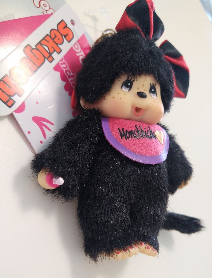 モンチッチ オトナラボ 黒 マスコット キーチェーン レア mm