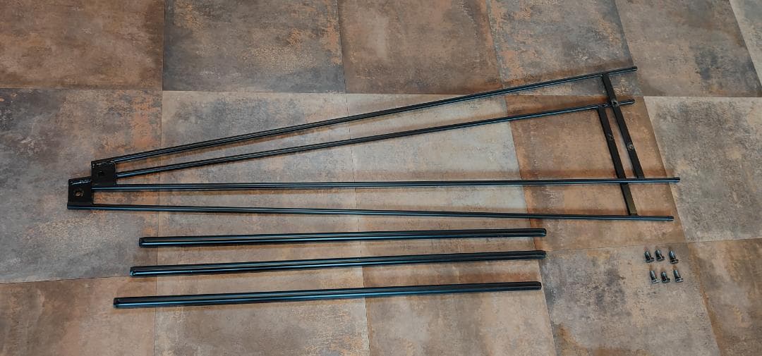 アイアン ハンガーラック 下段２本 店舗什器 コートスタンド 分解 スチール