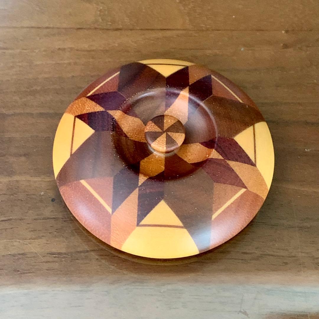 伝統工芸 箱根 寄木細工 「柿」　小物入れ