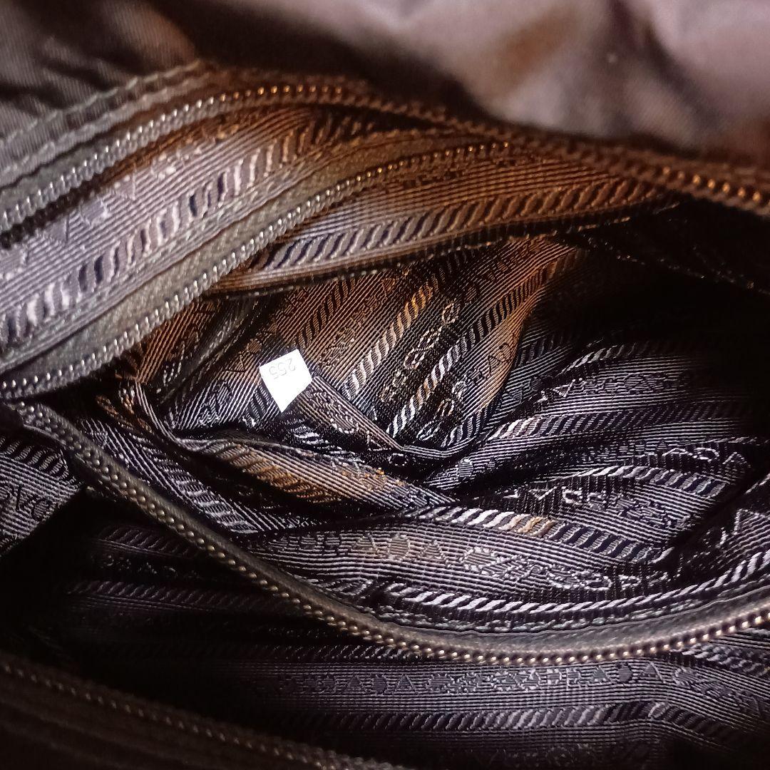 【美品】PRADA ブラック ショルダーバッグ ナイロン 1BD671