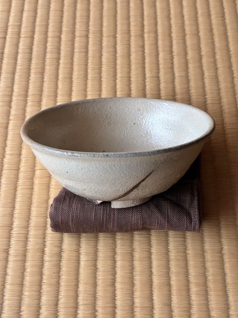 茶道具『粉引茶碗 銘「白馬」寺垣外窯 杉本貞光』大亀老師好の陶工　2026年干支