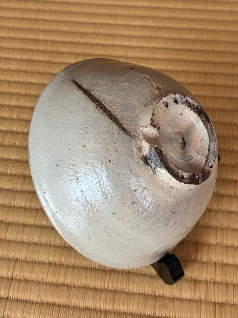 茶道具『粉引茶碗 銘「白馬」寺垣外窯 杉本貞光』大亀老師好の陶工　2026年干支