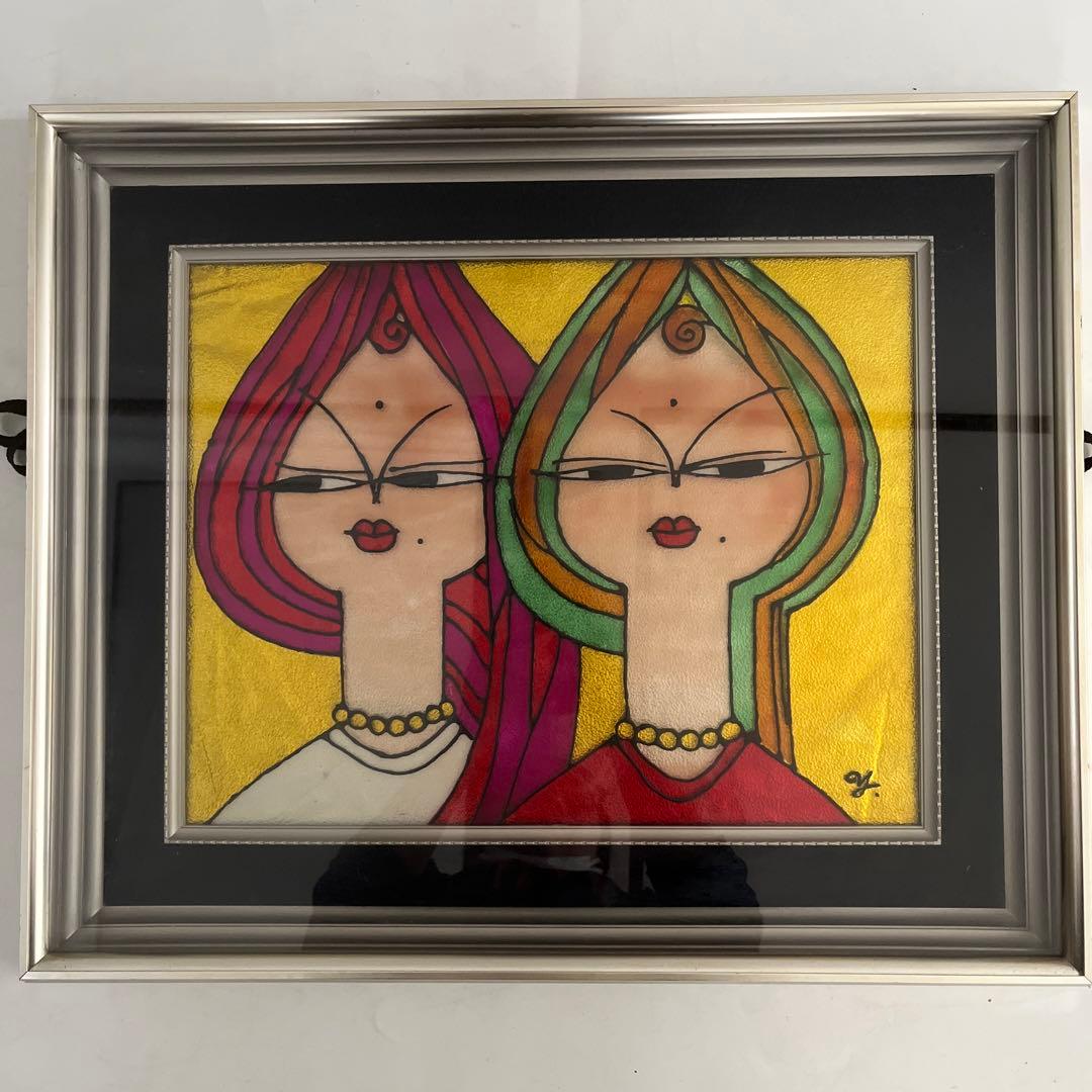 絵画 アート レトロポップ 昭和レトロ 額 インテリア 現代アート カフェ