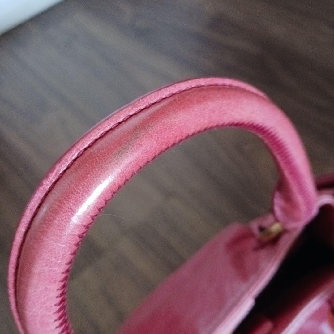 MIU MIU レザー ショルダーバッグ ピンク