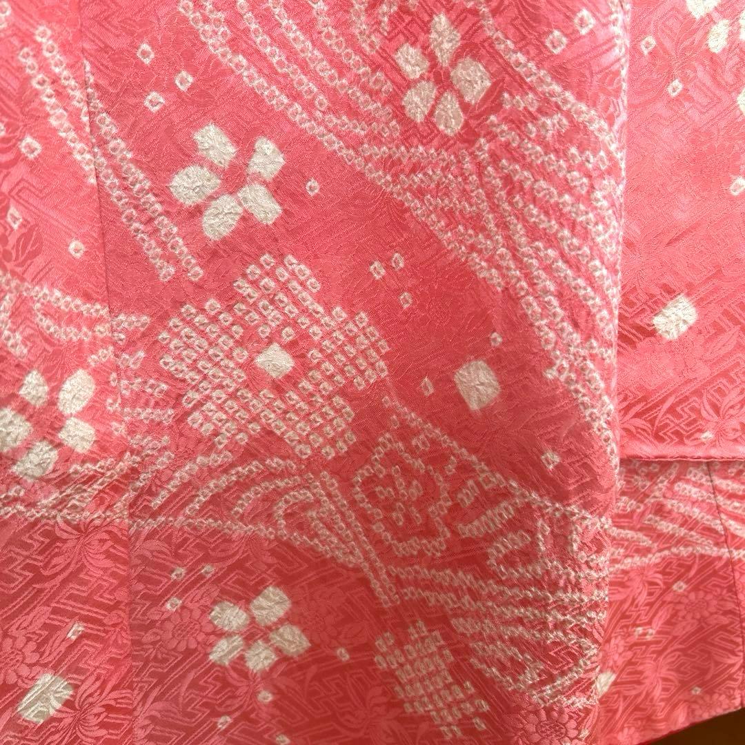 No.3 七五三　　3歳　　　正絹被布セット　　　絞り　　訳あり