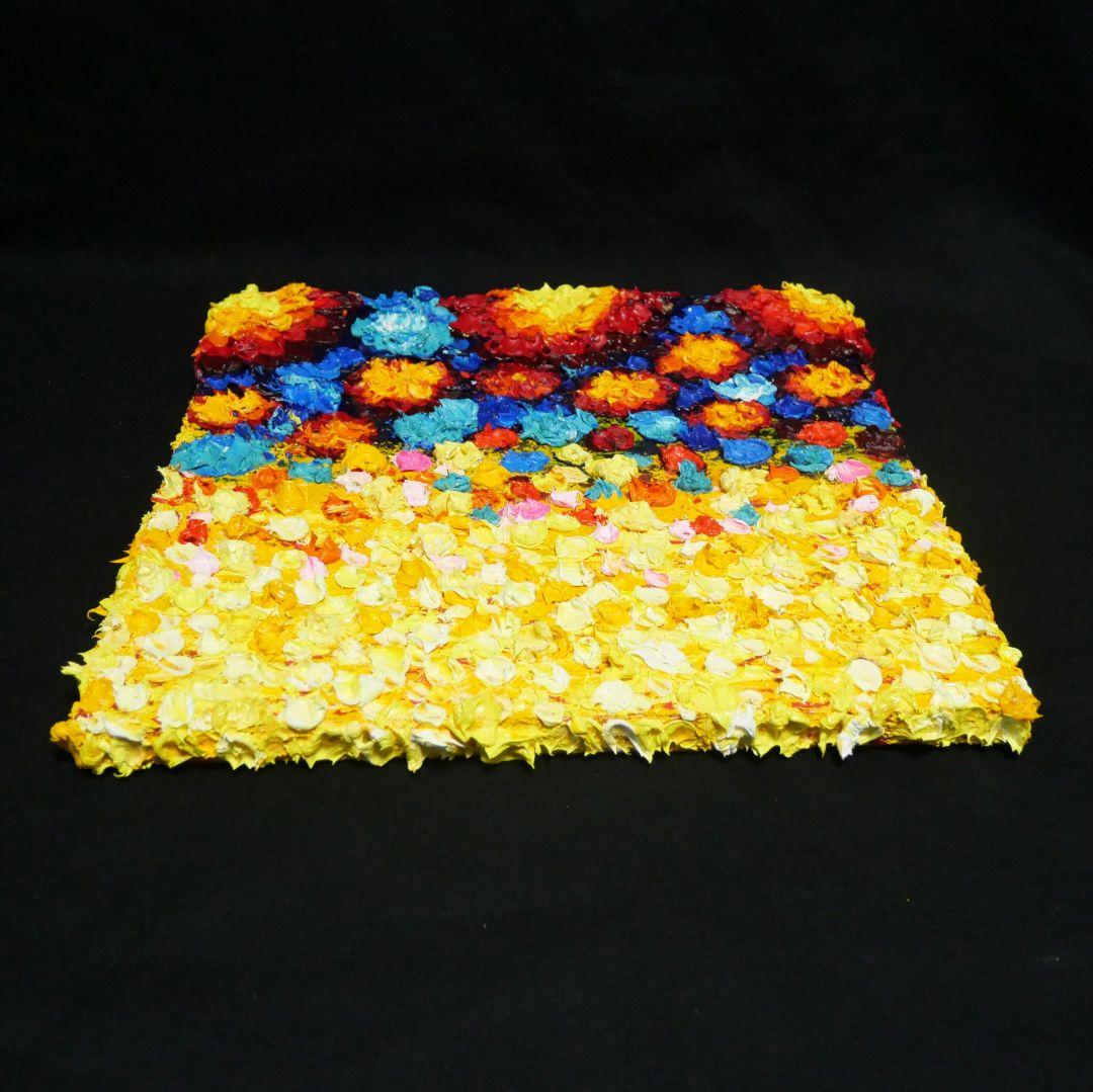 油絵 絵画 アートパネル【flower garden】