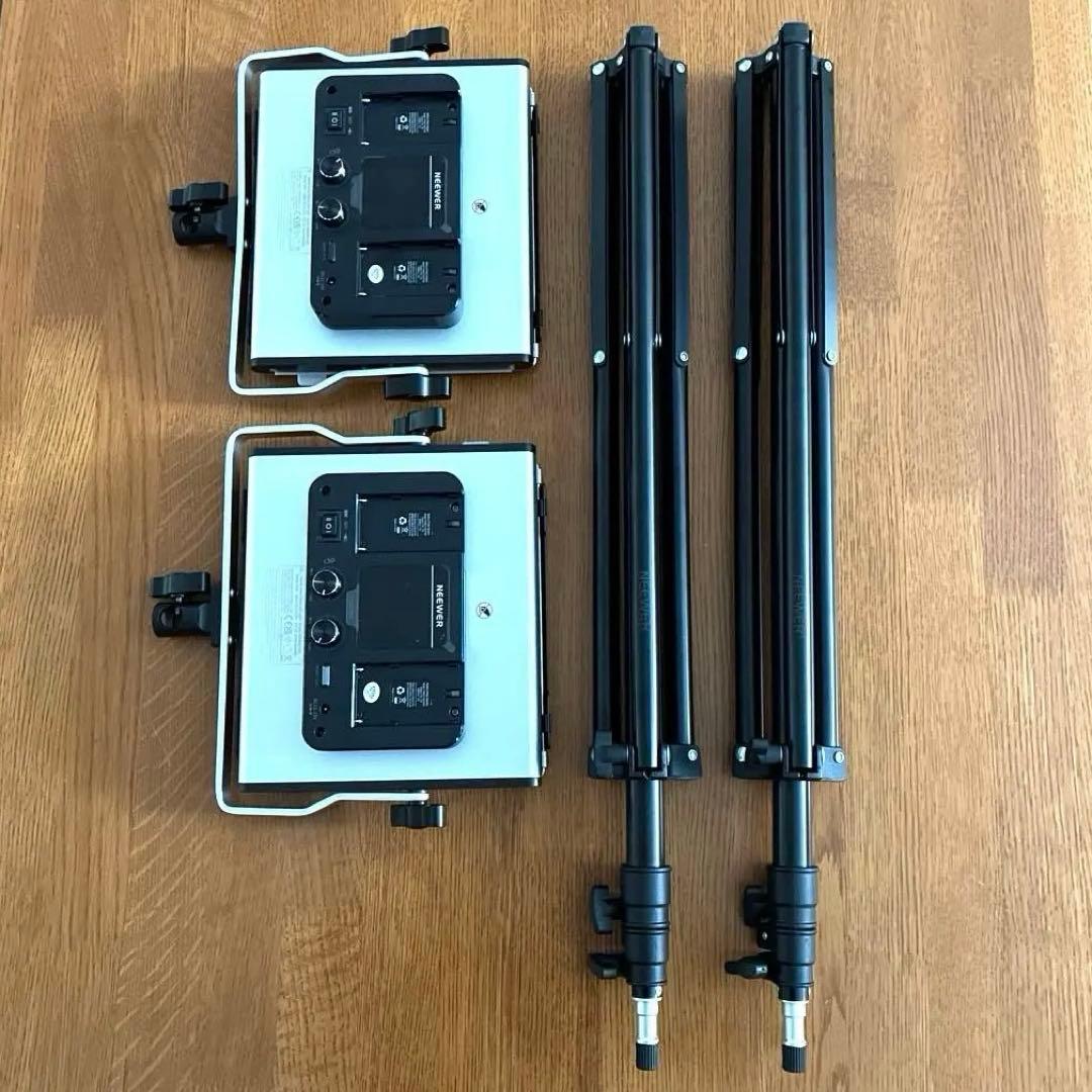 NEEWER 660 PRO PRG 撮影用LEDライト 2灯フルセット