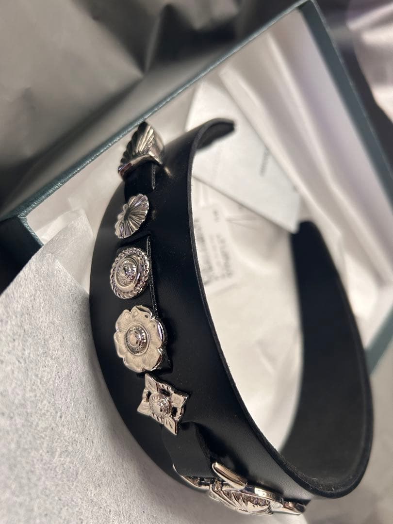 【TOGA TOO】Leather headband 2/レザーヘッドバンド2