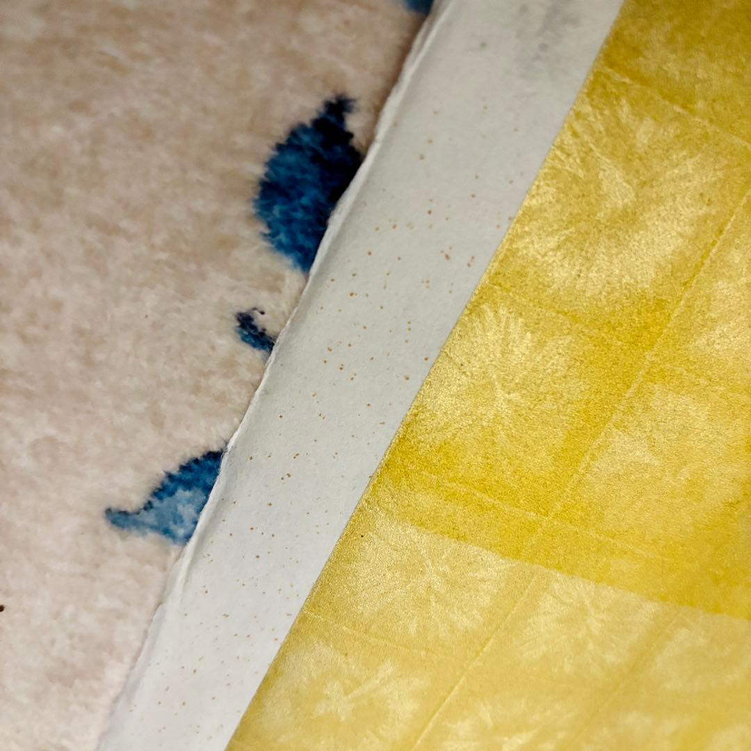 美濃和紙 友禅染 大判アート 2枚セット（花鳥／平安絵巻） 絵画　日本画