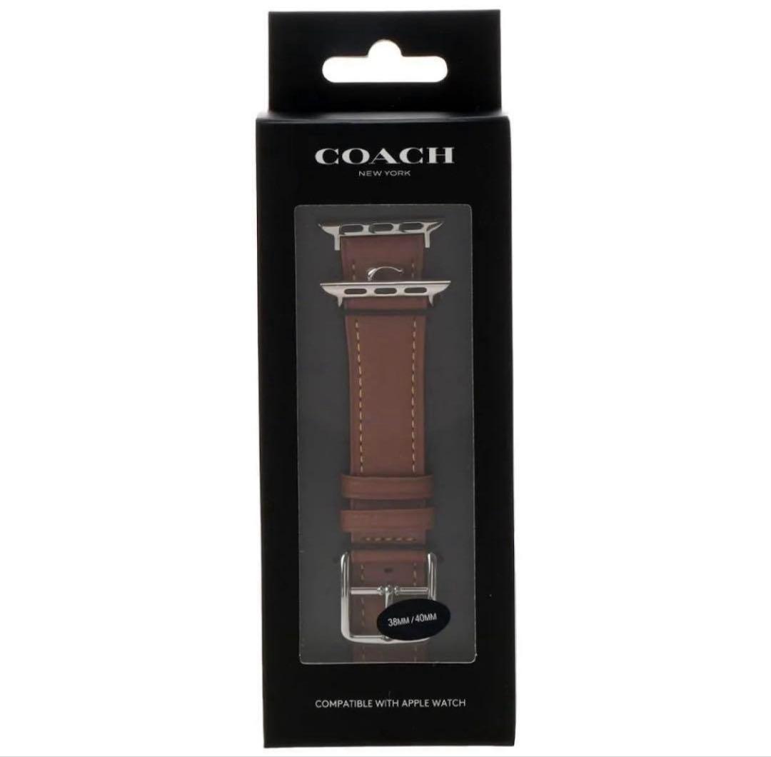ラスト1点‼️新品未使用COACH Apple Watch レザー交換バンド