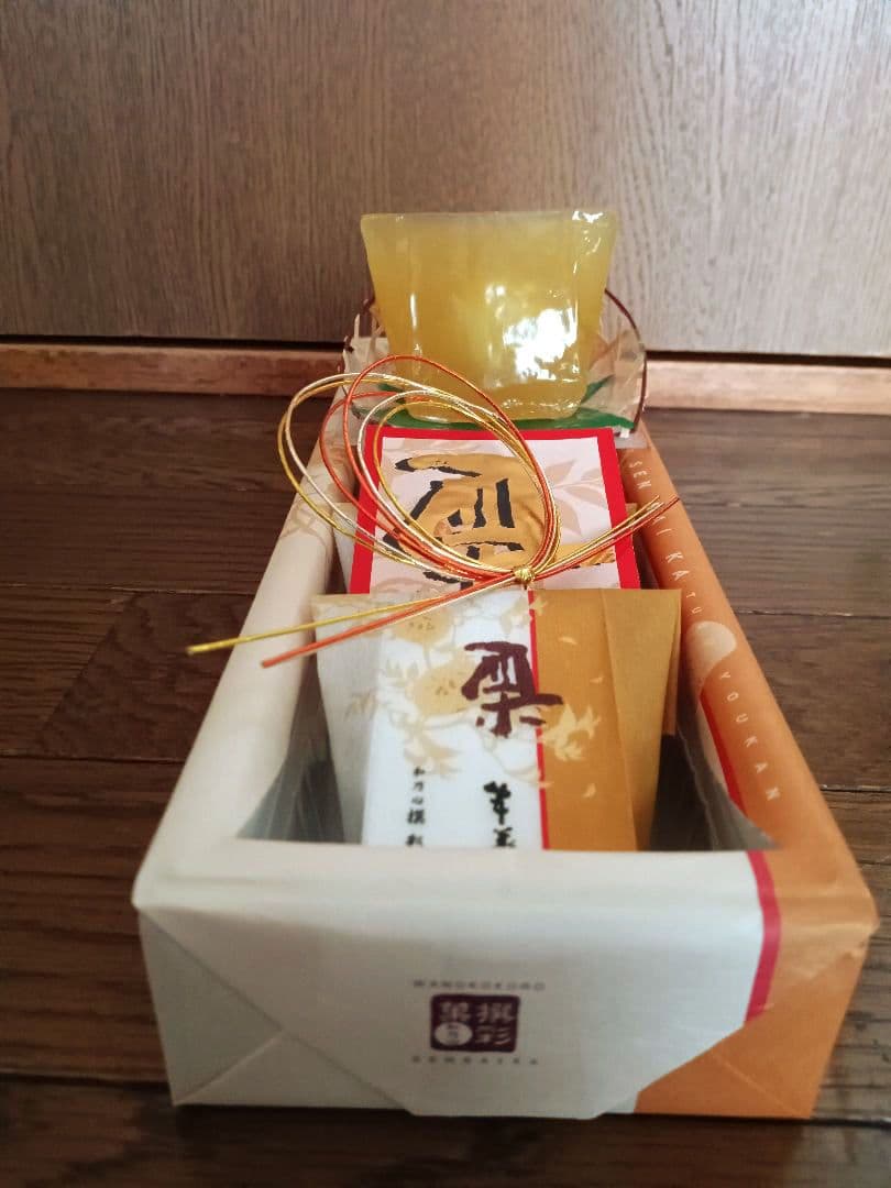 ケース付き　実物大　和乃心　撰彩菓　栗羊羹　食品サンプル