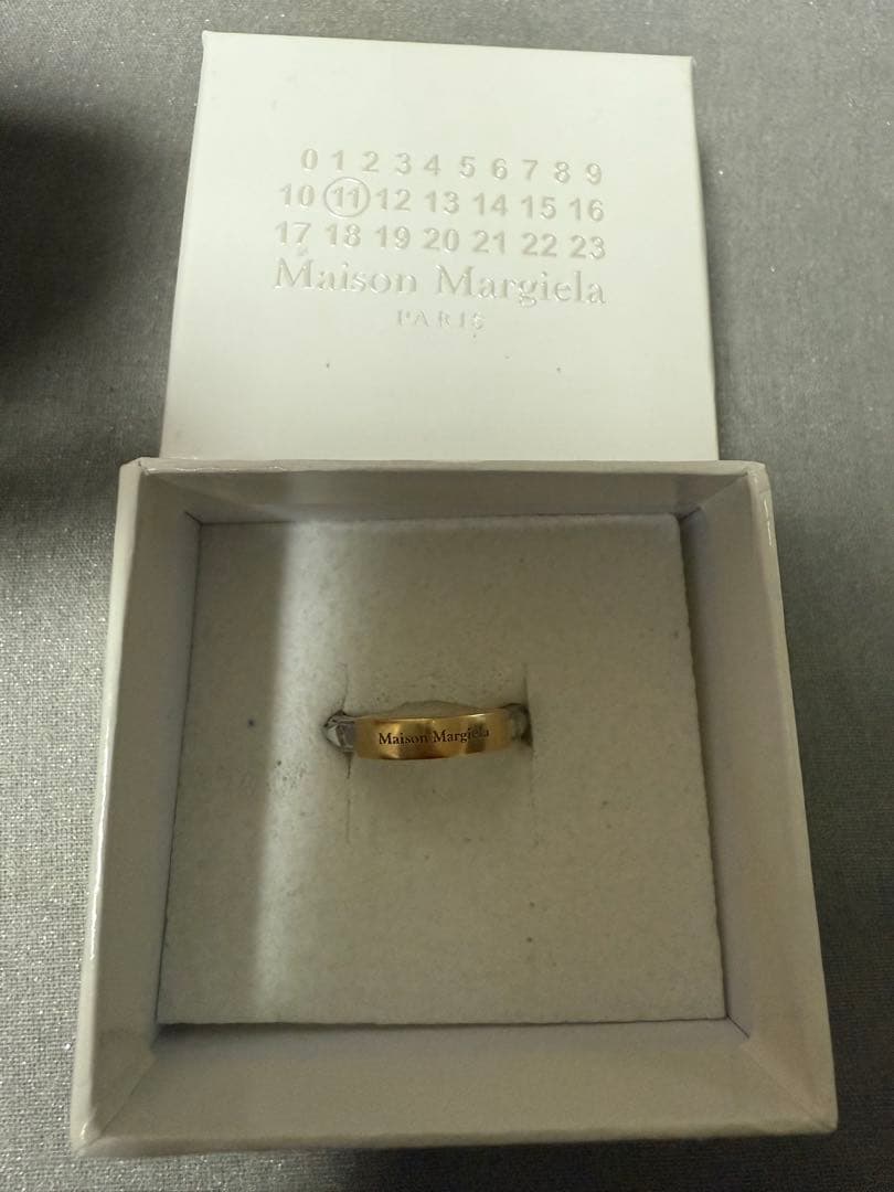 Maison Margiela リング ゴールドシルバー 19号