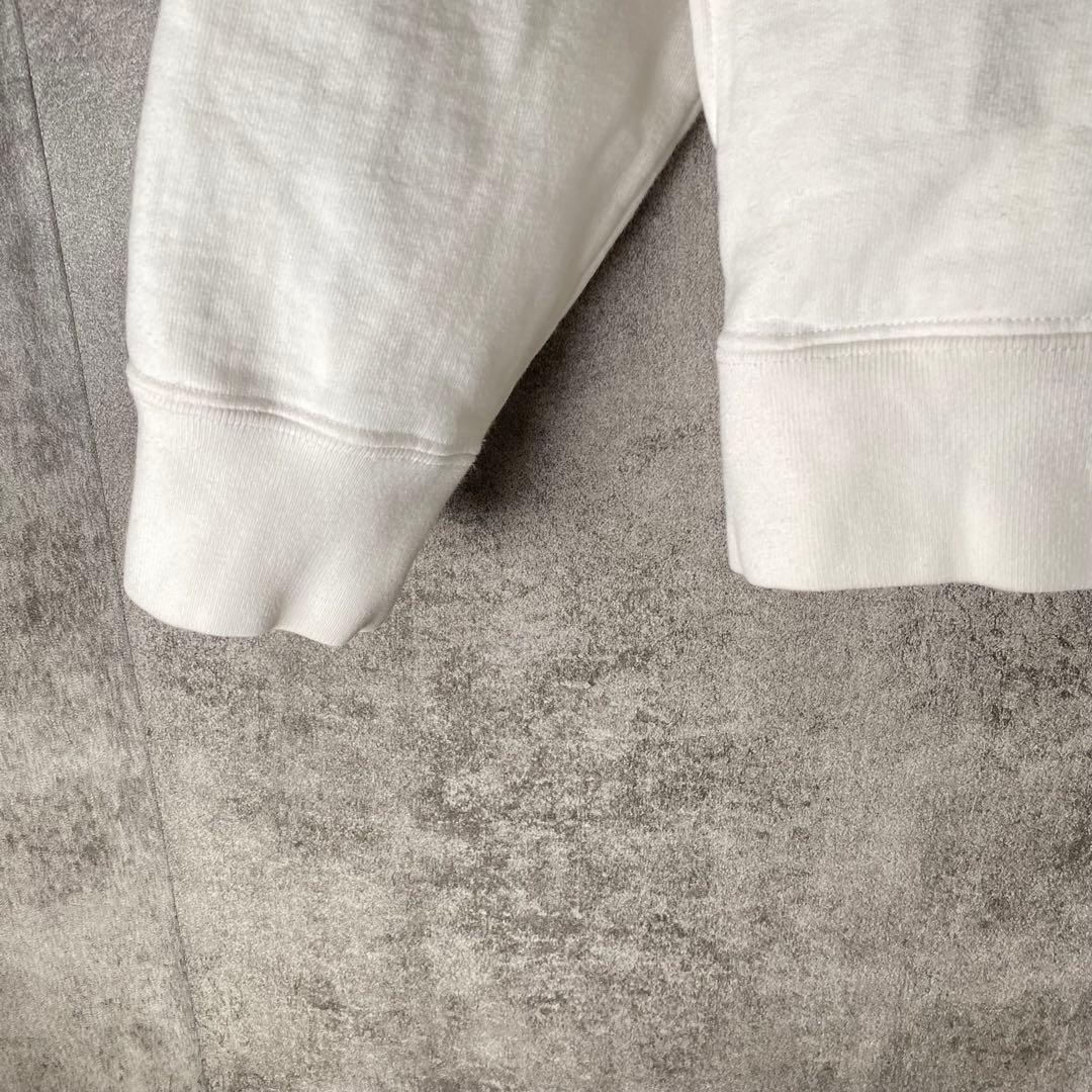 Supreme 赤ロゴ プルオーバーパーカー M ホワイト バーロゴ