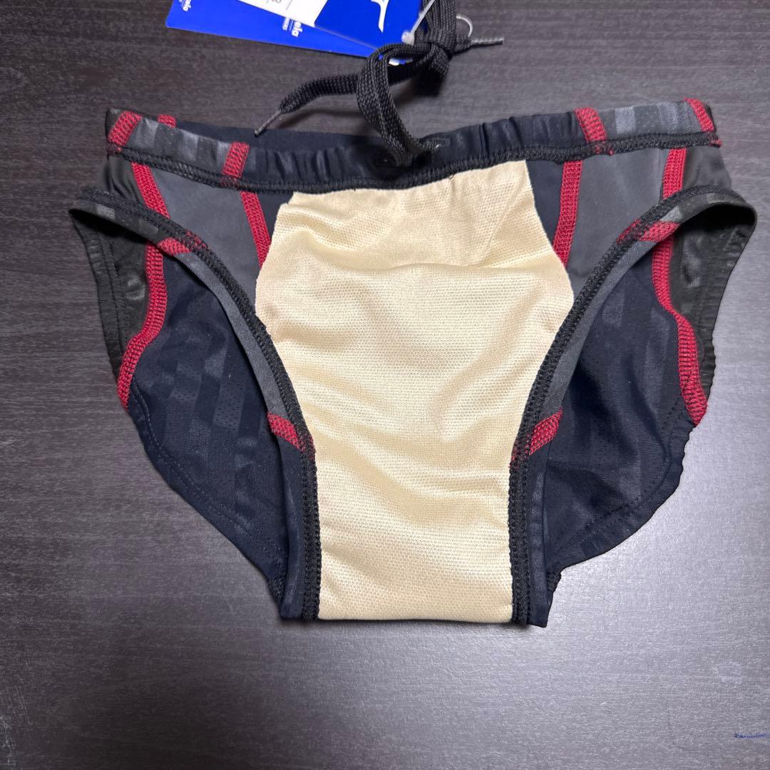 Mizuno 競パン ブラック×グレー FINA認証 Mサイズ