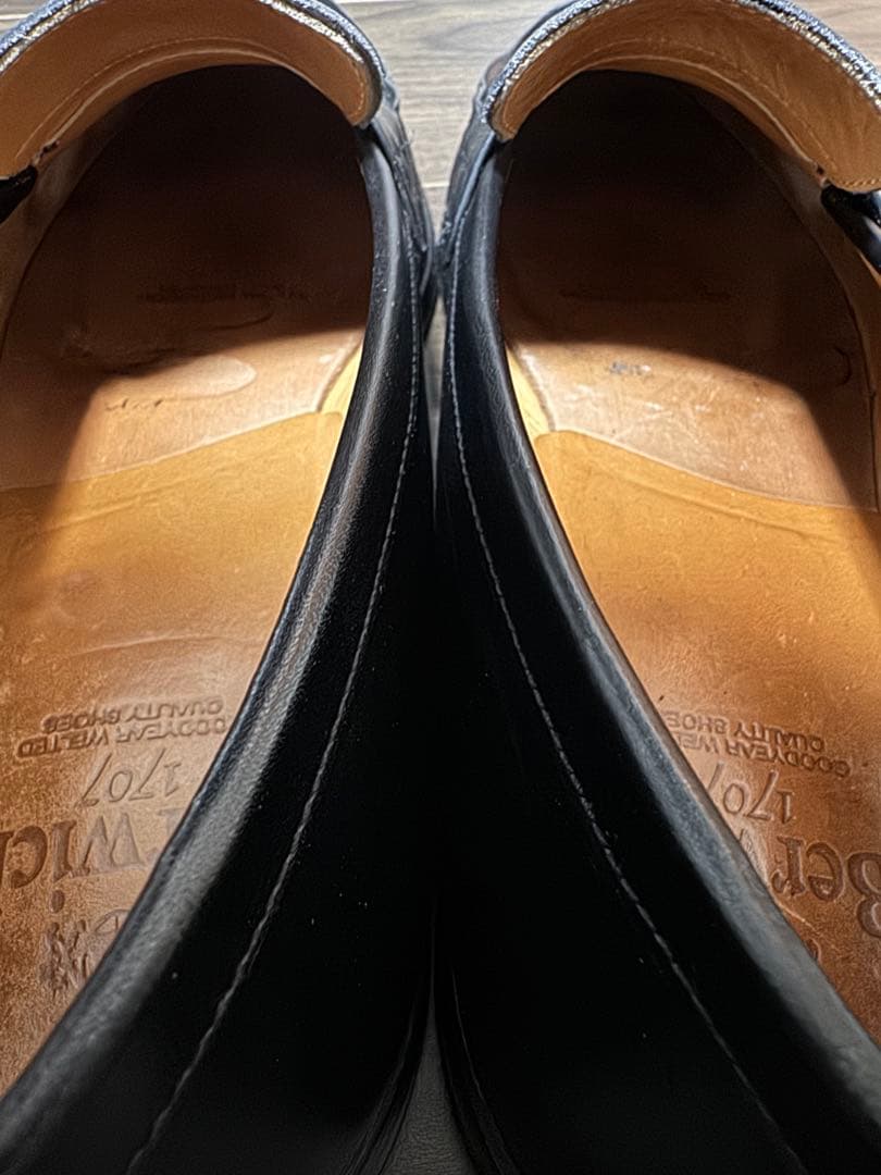 バーウィック Berwick 1707 ローファー ブラック　サイズ10