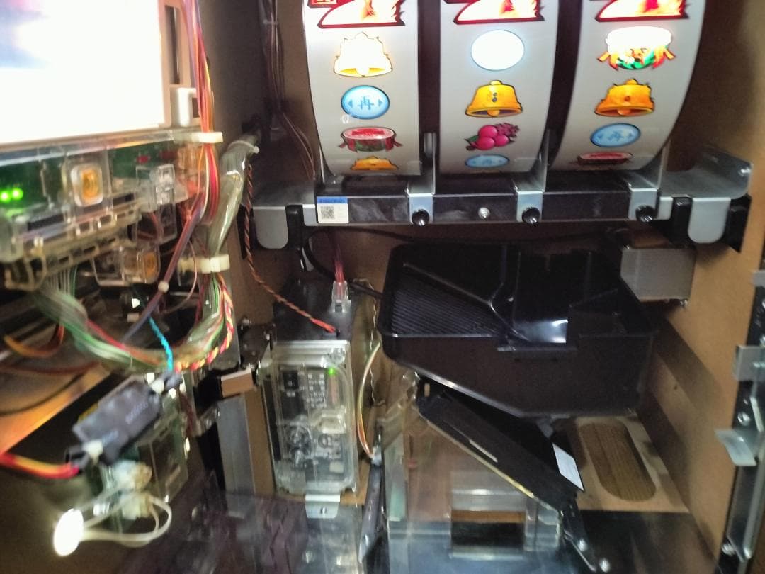 【パチスロ実機】ロデオ★新鬼武者（茜パネル）【不要機付】