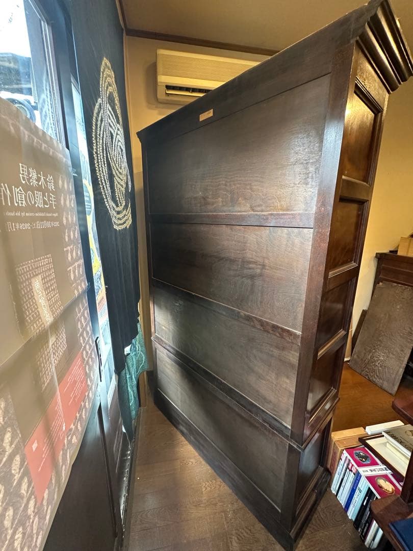 松本民芸家具　Ｅ型書棚　ガラスケース　飾り棚　美品