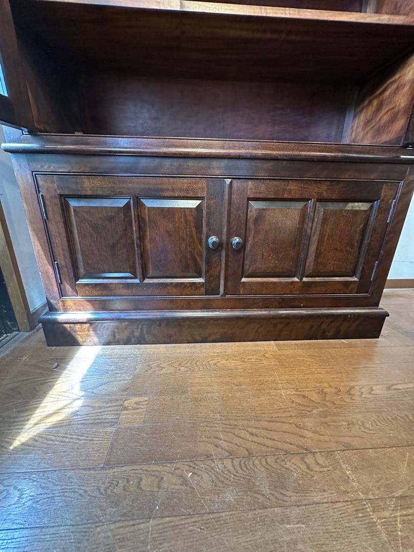 松本民芸家具　Ｅ型書棚　ガラスケース　飾り棚　美品