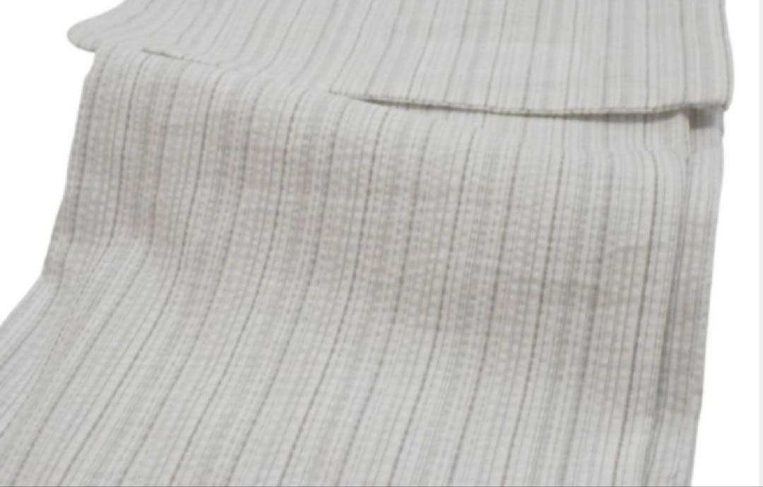 本日特別価格 綿麻しじら織✖︎紗半幅帯ベージュ