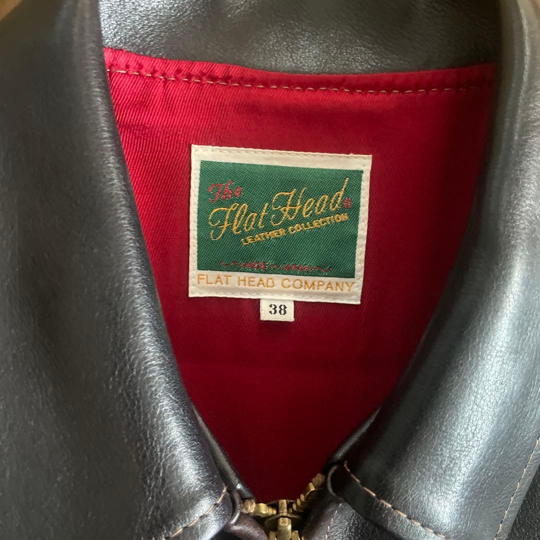 m　 The Flat Head シングルライダースジャケット 38