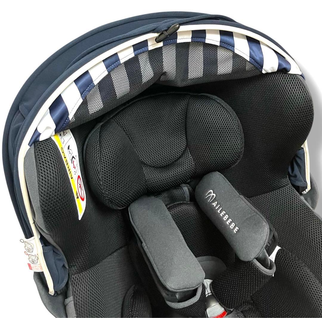 美品 送料無料 エールベベ クルットi エアーメッシュ フィールネイビー