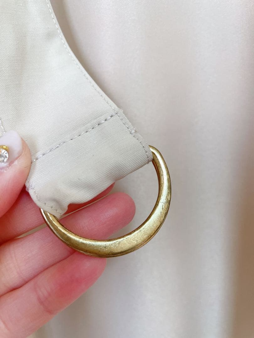 ANNABELLE シャンパンベージュ　ロングドレス　未使用　147cm程度向け