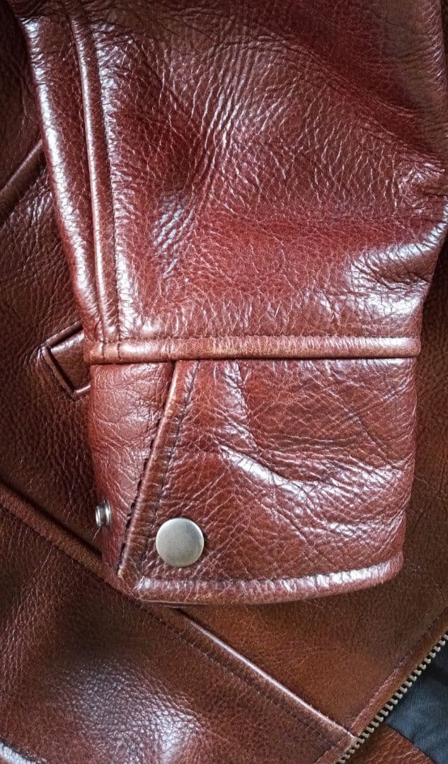 ✪美品！イタリア BOLINI レザージャケット ブラウン 48 L