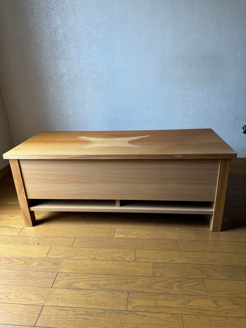 無印良品　AVラックタモ材　ナチュラル。