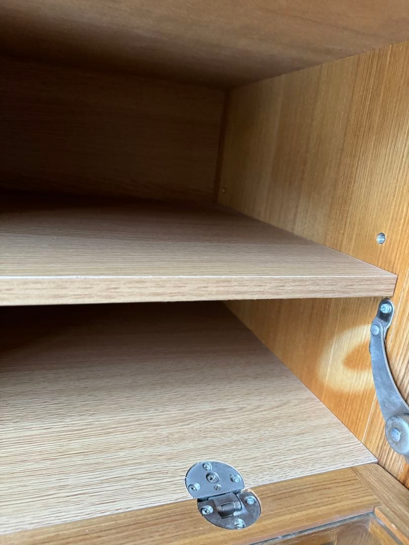 無印良品　AVラックタモ材　ナチュラル。