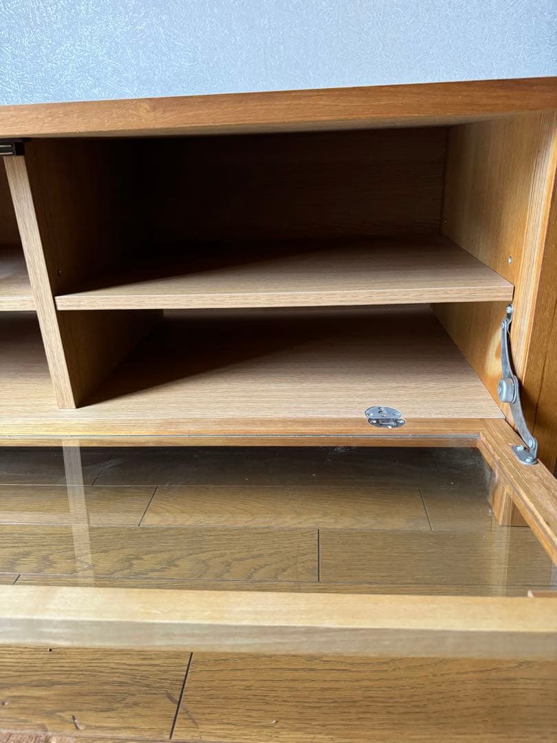 無印良品　AVラックタモ材　ナチュラル。