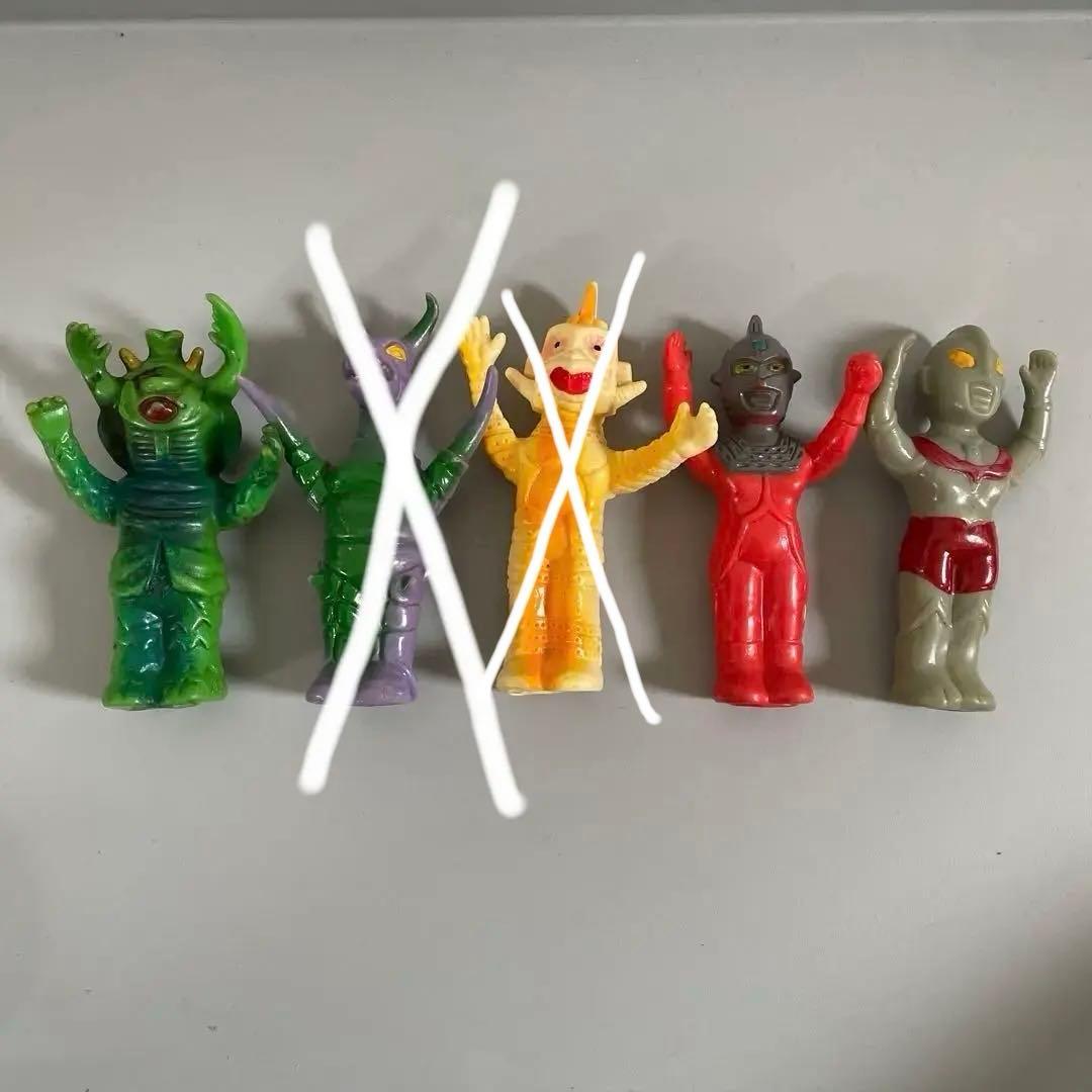 当時物　大里玩具ウルトラマンシリーズ指人形5体セット