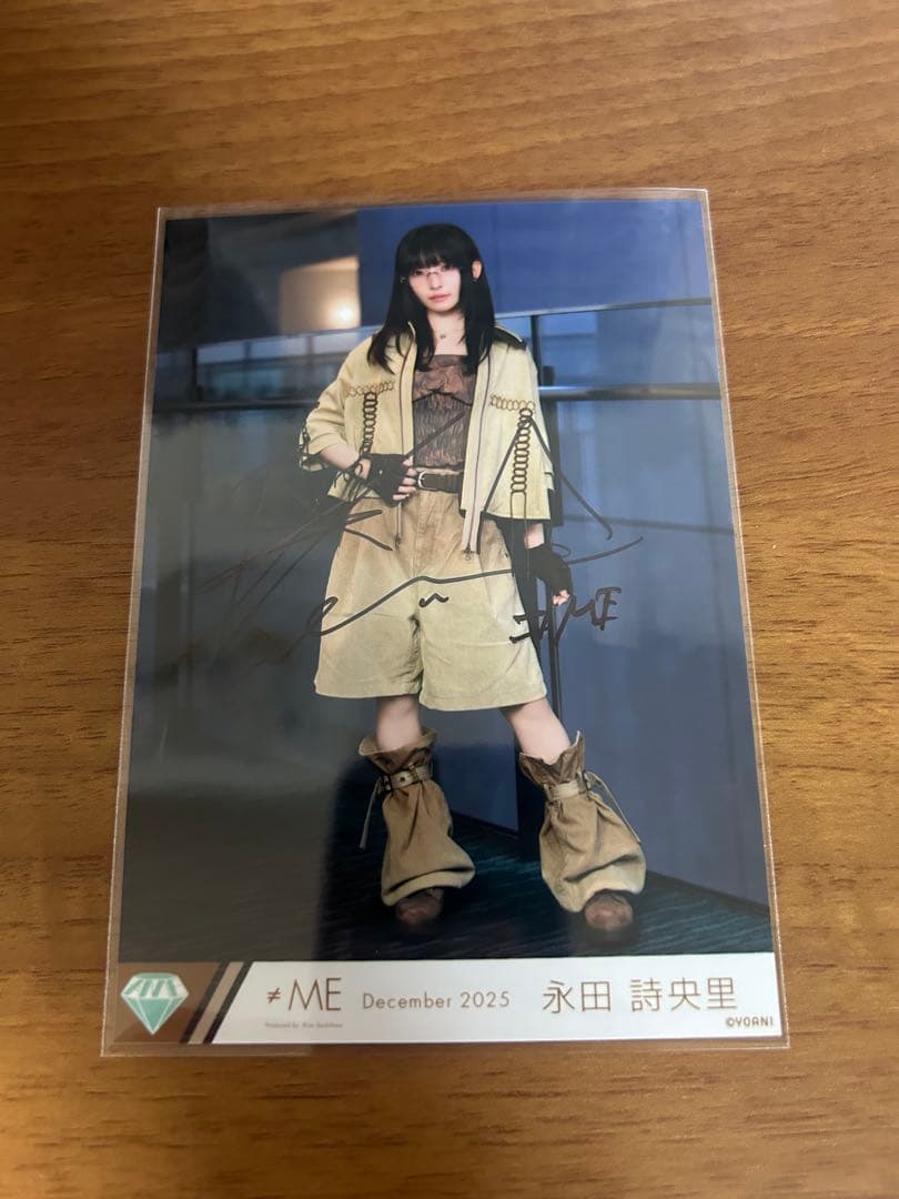 F*r様 ノイミー　永田詩央里　生写真　排他的ファイター歌唱衣装　直筆　ヒキ　コ