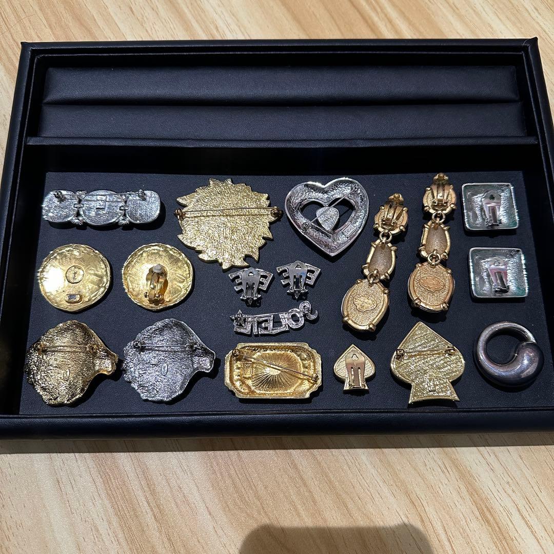 YSL イブサンローラン ブローチ イヤリング ヴィンテージ bb