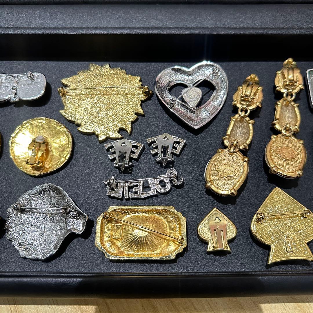 YSL イブサンローラン ブローチ イヤリング ヴィンテージ bb