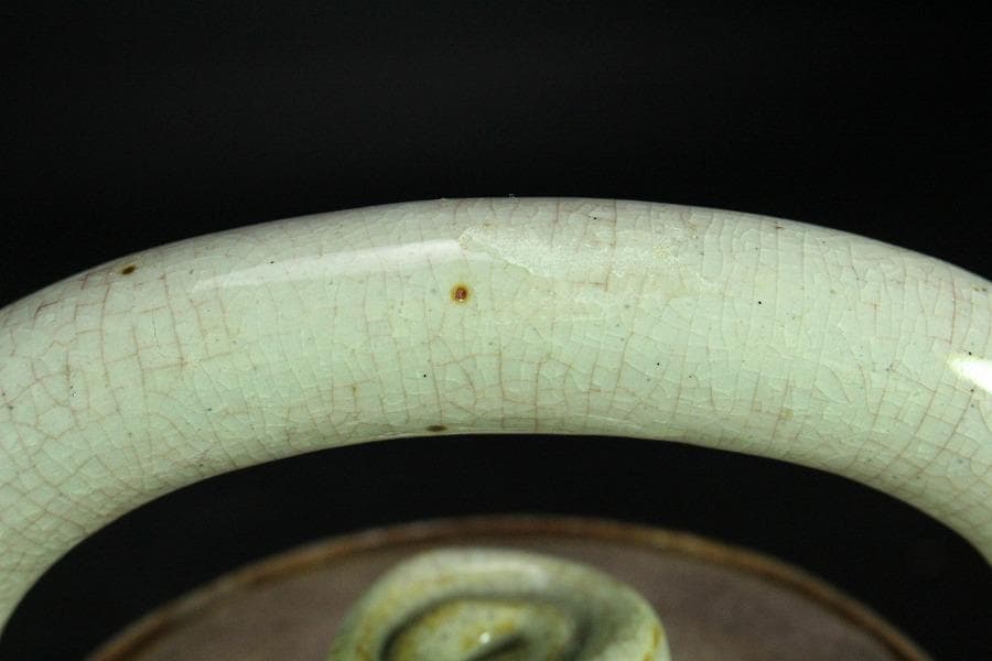 茶道具 九世 坂高麗左衛門 富士型 湯沸 萩焼 名門 窯元 共箱 K-XA867