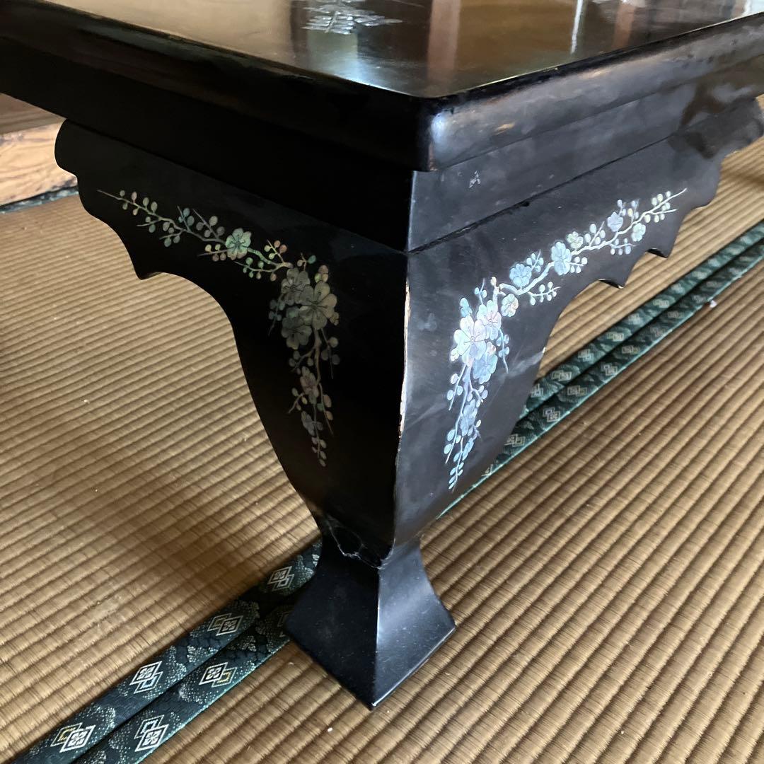 【TIさん専用です】螺鈿　テーブル　和風座卓 貝殻装飾