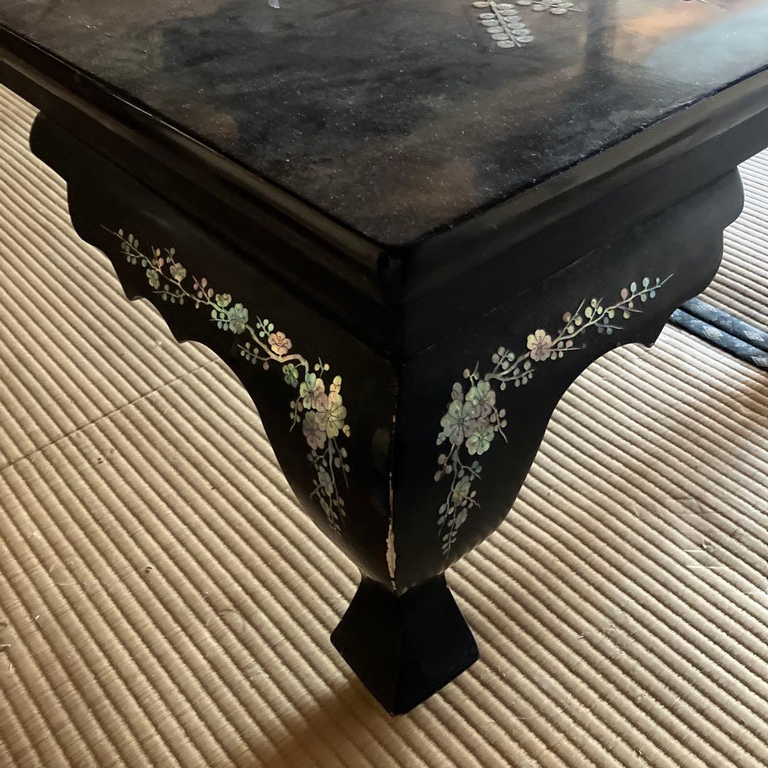 【TIさん専用です】螺鈿　テーブル　和風座卓 貝殻装飾