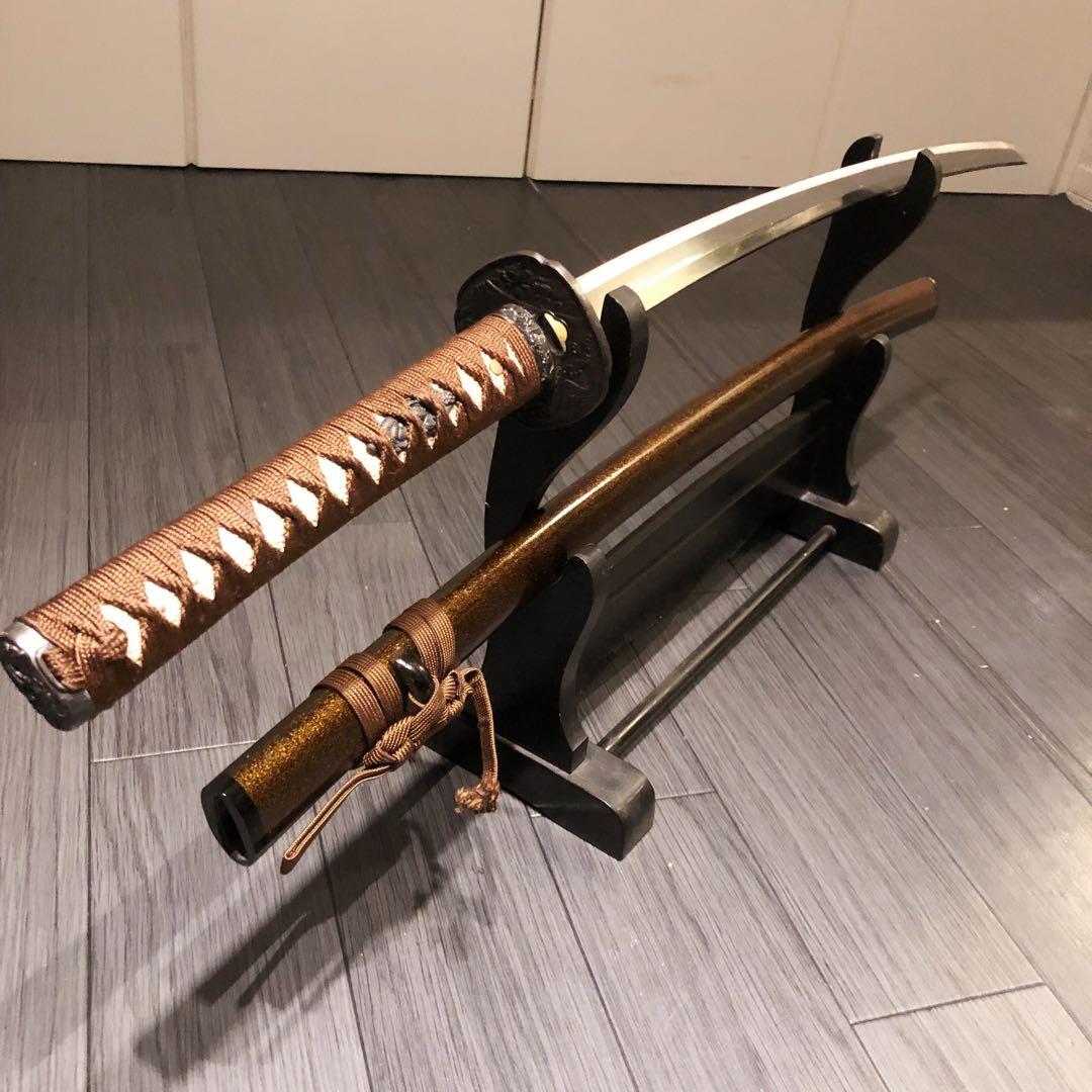 高級模造刀　亜合金刀身　居合刀　茶拵え