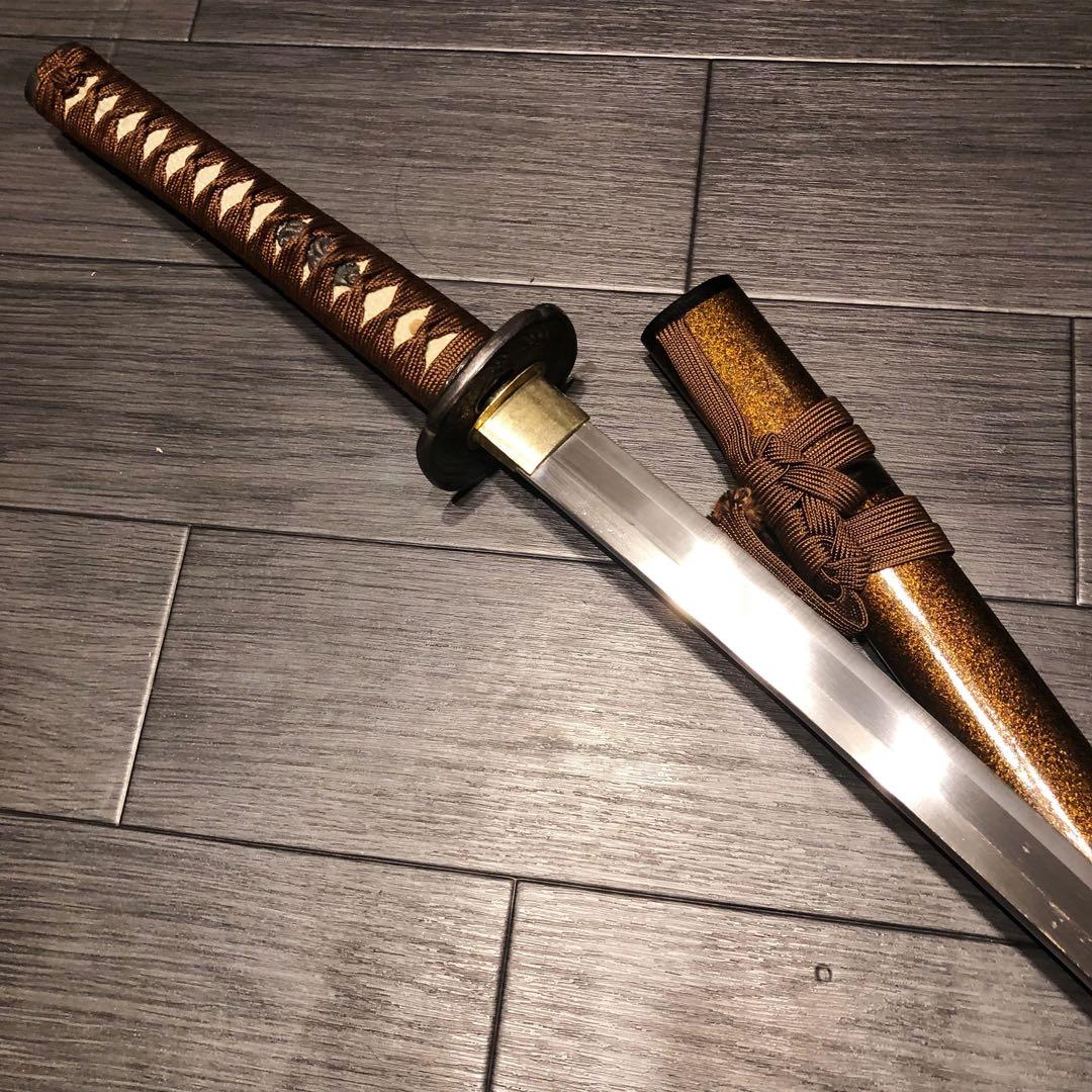 高級模造刀　亜合金刀身　居合刀　茶拵え